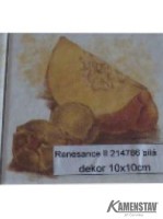 Dekor RENESANCE II 214786 bílé 10x10cm (1set=3ks) - kamenstav.cz